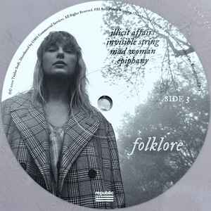 Taylor Swift - Folklore 2LP (Used Vinyl, Pink Vinyl, Edition No. 8 "Clandestine Meetings")