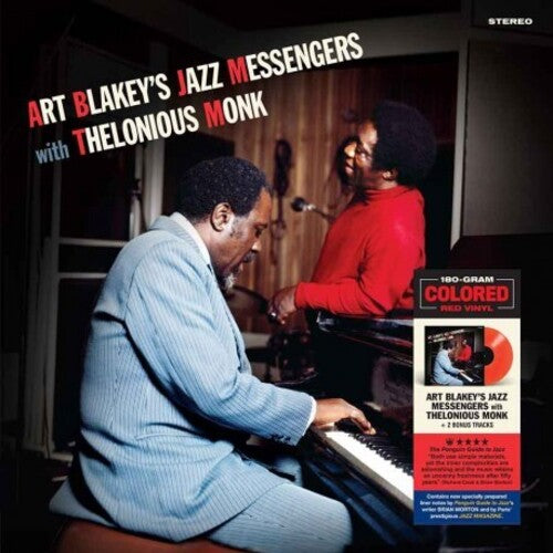 Art Blakey - Art Blakey's Jazz Messengers With Thelonious Monk LP (Limited Edition, 180 Gram Vinyl, Colored Vinyl, Red, Bonus Tracks)
