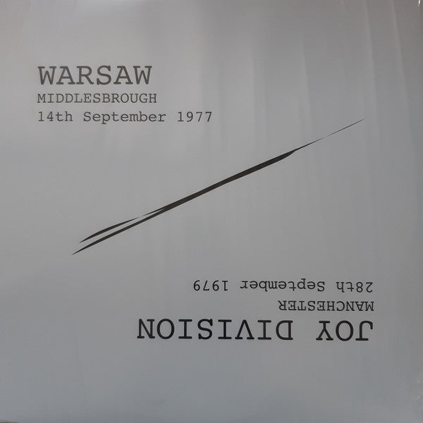 Warsaw / Joy Division – Warsaw Middlesbrough 14th September 1977 / Joy Division Manchester 28th September 1979 LP