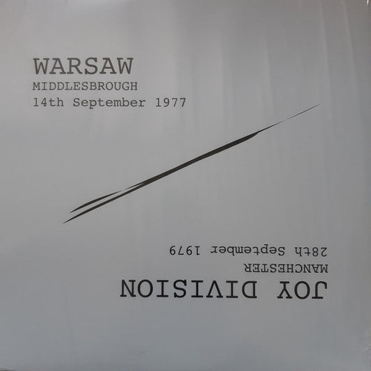 Warsaw / Joy Division – Warsaw Middlesbrough 14th September 1977 / Joy Division Manchester 28th September 1979 LP