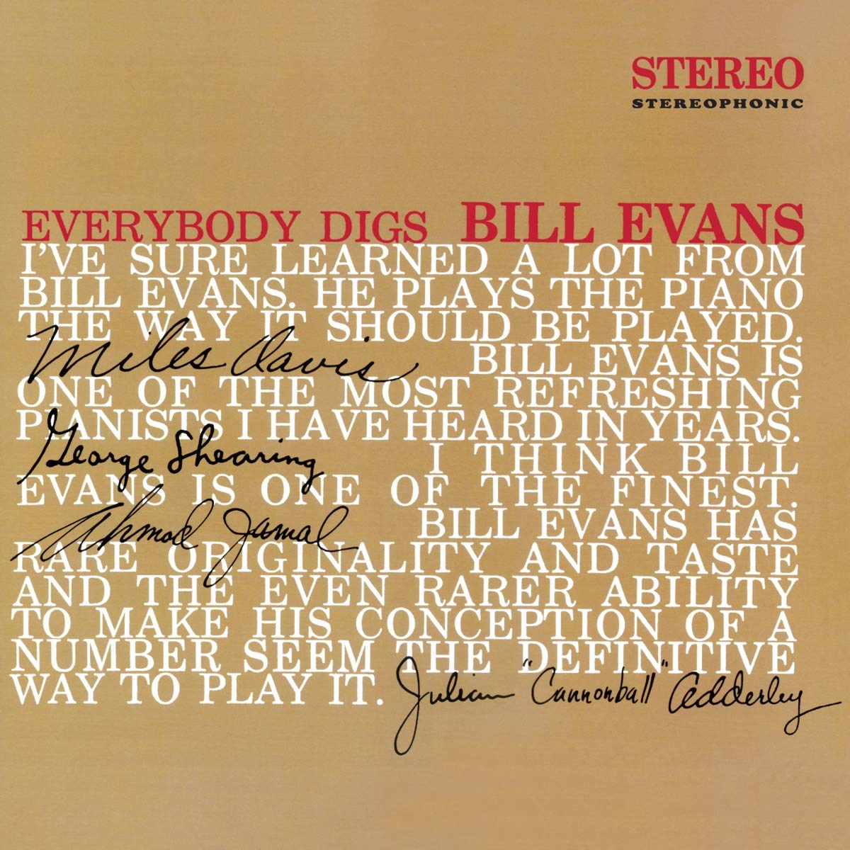 Bill Evans - Everybody Digs Bill Evans LP (180g, Red Vinyl)