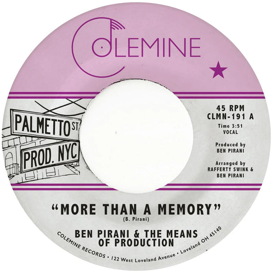 Ben Pirani - More Than A Memory 7"