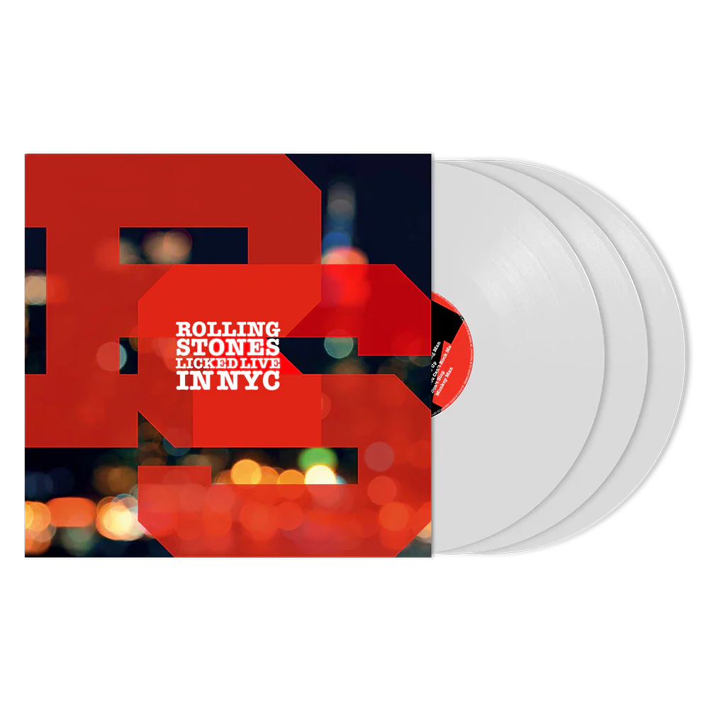 The Rolling Stones - Licked Live In NYC 3LP (180g, White Vinyl, Remastered)