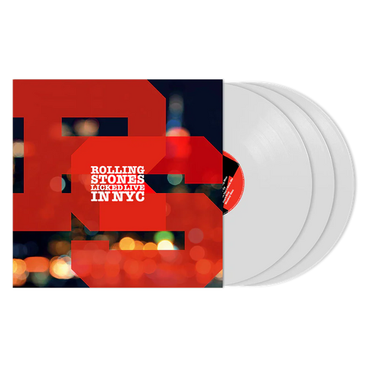 The Rolling Stones - Licked Live In NYC 3LP (180g, White Vinyl, Remastered)